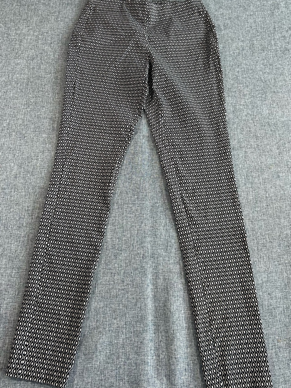 Michael Kors Black and White Geometric Print Pants